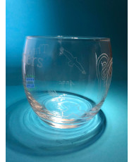 Glass engraved Anna character, Three Sisters saga