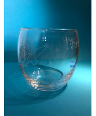 Glass engraved Anna character, Three Sisters saga