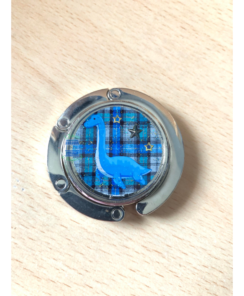 Bag hanger Nessie blue/grey tartan