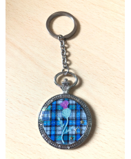 Keychain round gousset...