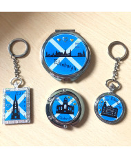 Edinburgh skyline pocket mirror