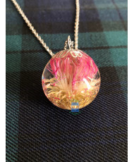 Necklace dried thistle