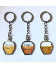 Whisky bottle style keychain