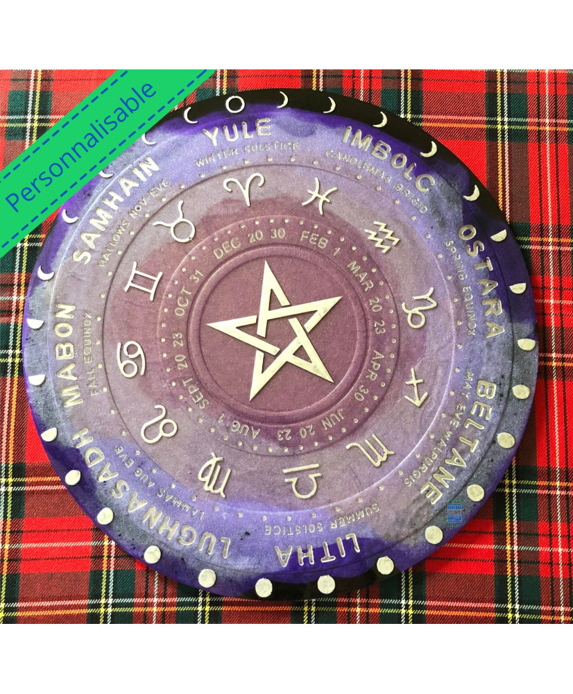 Wheel of the year pentagram CUSTOMIZABLE