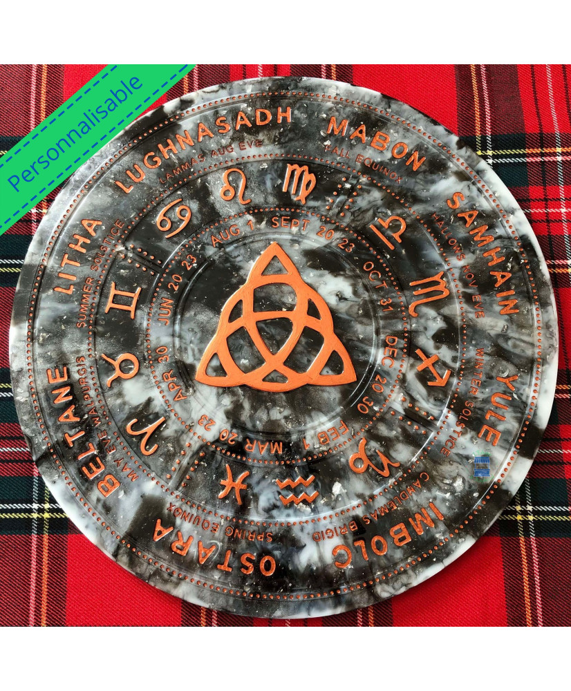 Wheel of the year triquetra CUSTOMIZABLE