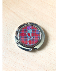 Bag hanger Thistle red tartan