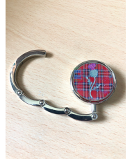 Bag hanger Thistle red tartan