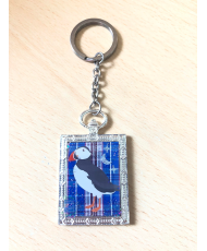 Keychain rectangular Puffin...